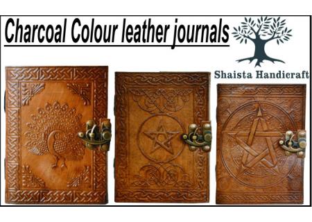 CHARCOAL COLOR LEATHER JOURNAL