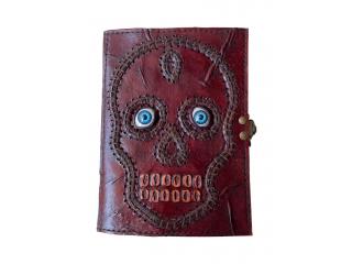 Skull Journal Vintage Eye Leather Journals Handmade Vintage Paper Diary Notebooks Blank Books For Halloween Decoration