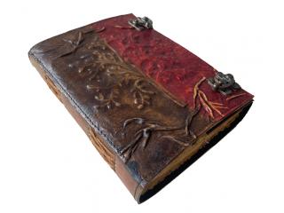 Wholesaler Handmade Grimoire Hocus Pocus Lunar Tree Of Life Leather Journal Book Of Shadow