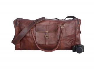 Genuine Leather Travel Luggage Bag