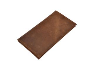 Handmade Brown Color Genuine Leather Men's Vintage Buffalo Leather Bifold Wallet Credit Card ID Holder Cash Coin Purse Clutch Handbag