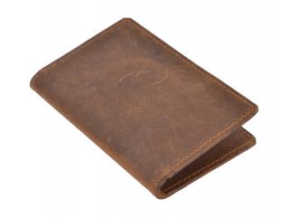 Handmade Men's Women's Crazy Horse Genuine Leather Wallet ID/Credit Card Holder Purse