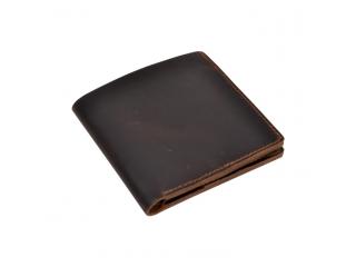 Handmade Genuine Buffalo Leather New Design Id/Credit Card holder Cash Wallet Bifold Money Clip Men Purse