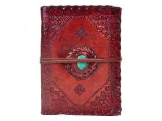 Handmade new design  turquoise stone paper leather journal diary & notebook