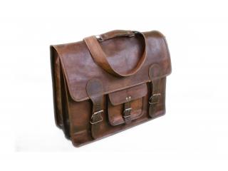 Leather Back Pack Rucksack Travel Bag
