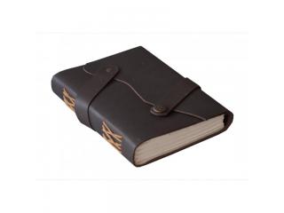 Vintage Black Soft Leather Antique Handmade Design Bound Notebook