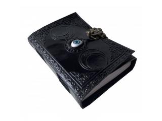 Triple Moon Design Leather With Witch Eye Journal