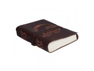 Dolphin Embossed Handmade Leather Journal Leather Bound Strap Leather Writing Journal
