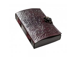  Dragon Under Tree Of Life Embossed Leather Journal
