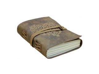 Handmade Soft Leather Journal Love Heart Sketchbook & Notebook