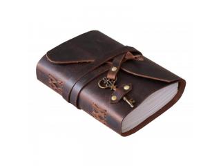 Soft Leather Journal Handmade With Antique Key Design Notebook