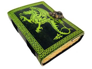 Vintage Journal Leather Journal For Women Dragon Large Book Of Shadows Sketchbook Deckle O
