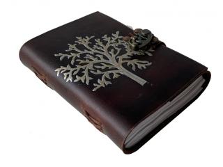 Leather Journal With Celtic Tree Embossed Spell Book Of Shadows