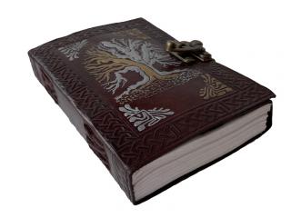 Wholesaler Celtic Design Embossed Double Color Notebook With Golden & Sliver Color 