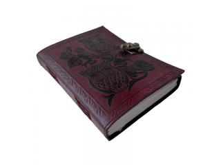 Owl Embossed Notebook Handmade Leather Journal