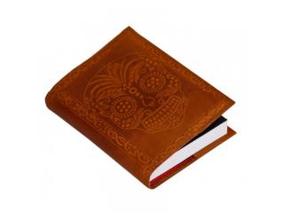 Refillable Skull Day Of The Dead Antique Brown Leather Journal