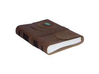 Handmade Soft Leather Journal Turquoise Stone Writing Bound Journals