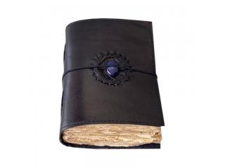 Vintage Leather Semi Precious Stone journal