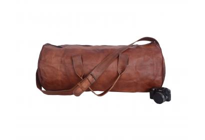 leather duffle travelling bag