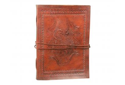  Beautiful Leather Journal Diary Notebook Sketchbook With Blank Paper Notebook Double Dragon Leather Blank Book