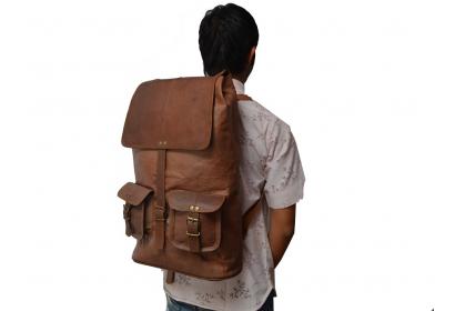 Leather Brown Backpack bag