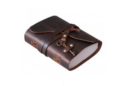 Soft Leather Journal Handmade With Antique Key Design Notebook