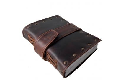 Leather Journal Bound With Belt Wrap Antique Handmade Writing Book