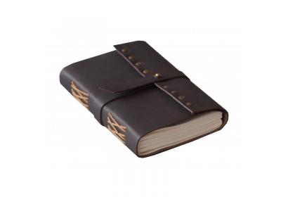 Handmade Black Soft Leather Antique Design Bound Notebook