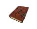 Antique Handmade Leather Journal With Antique Key With Cross with Deckle Edge Papers Blank Pages Both Side 200 Pages Leather Journal