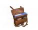 vintage brown messenger bag