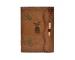 Genuine Handmade Leather Journal Wholesaler New Charcoal Color Antique Design Notebook