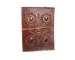 Celic Ancient Five Stones Handmade Writing Journal Big Leather Notebook Dairy Note Book Journal Beautiful Color stone Book