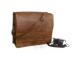 Real Goat Laptop Briefcase Leather Vintage Brown Messenger Shoulder Bag    