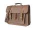 Mens Canvas shoulder messenger bag crazy horse leather briefcase travel handbag
