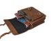 100% Real Crazy horse Leather Men's Brown Briefcase Handbag Laptop Bag Shoulder