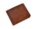 Newest Mens Hunter Leather Bifold Card Wallet Fashion Purse Genuine Leather Men's Wallet