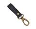 Handmade Genuine Vintage Buffalo Leather Keychain with Dog hook