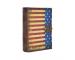 Hardcover Travel Diary with Beautiful Design Hard Colorful USA Flag Paper Digital Print, Small Sized, Handmade Notebook Writing Journal for Unisex | Ruled Premium Paper - 120 Pages