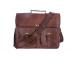Satchel leather laptop bag