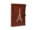 Leather Journal Wholesaler New Design Eiffel Tower Cut Work Leather Journal Notebook