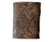 Handmade Leather Journal Vintage Butterfly Flower Embossed Deckle Edge Paper Writing Diary Office Notebook Handbook Sketchbook 5 X 7 Inches For Men And Women