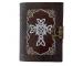 Celtic Cross Embossed Notebook With Brown Color And Handmade Unlined Cotton Paper Best Gift For Men And Women