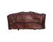 stylish men's brown vintage genuine leather travel luggage bag