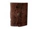 Vintage Bound Journal Antique Garden Flower Embossed Brown Leather Notebook Blank Spell Journal Blank Paper Diary