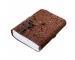 Vintage Key Leather Bound Journal Antique Garden Flower Embossed Notebook Spell Book Of Shadows Journal Diary Brown