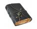 Antique Key With Garden Flower Embossed Leather Journal