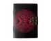 Book Of Shadows Double Color Leather Journal Handmade Notebook Design Journals For Him & Her -Deckle Edge Paper 200 Pages
