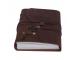 Buffalo Handmade Soft Leather Journal Bound Strap Leather Writing Journals Diary Handmade Recycled Cotton 120 Blank Pages