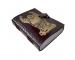 Handmade Leather Journal Grimoire Laughing Buddha Design