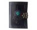 Leather Journal Wholesaler New Design Celtic Dream Catcher Single Green Stone Notebook